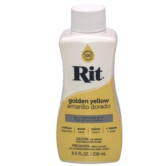 New Sealed Rit All Purpose Liquid Dye golden yellow 8.0 Fl Oz 236mL - Picture 3 of 4